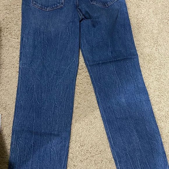 Express Ladies Straight Ankle Medium Wash High Rise Jeans NWT 0R - Picture 3 of 3
